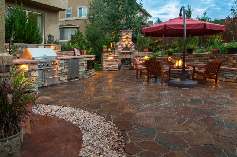Outdoor Masonry Patio